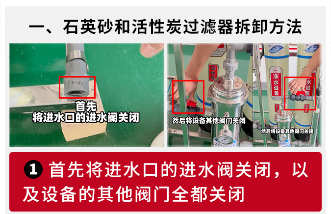 前置过滤设备滤料更换方法图解 | 状元王净水